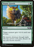 2018 Magic: The Gathering: Core Set 2019 (M19) - Titanic Growth (#205, Common) (, Near Mint)