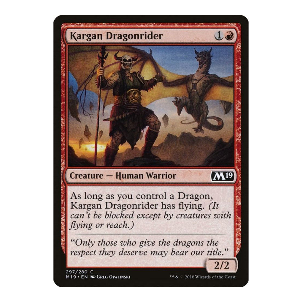 Kargan Dragonrider - Core Set 2019 () - Near Mint -