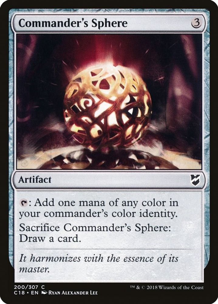 2018 Magic: The Gathering: Commander 2018 (C18) - Commanders Sphere (#200, Common) (, Near Mint)
