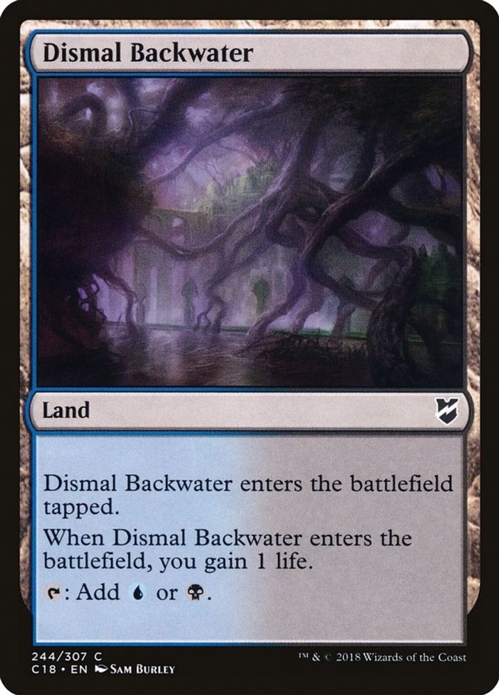 2018 Magic: The Gathering: Commander 2018 (C18) - Dismal Backwater (#244, Common) (, Near Mint)