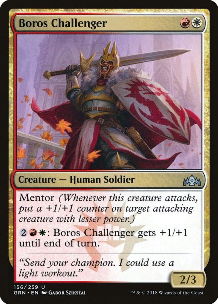 2018 Magic: The Gathering: Guilds of Ravnica (GRN) - Boros Challenger (#156, Uncommon) (, Near Mint)