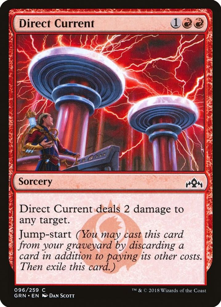 2018 Magic: The Gathering: Guilds of Ravnica (GRN) - Direct Current (#96, Common) (, Near Mint)