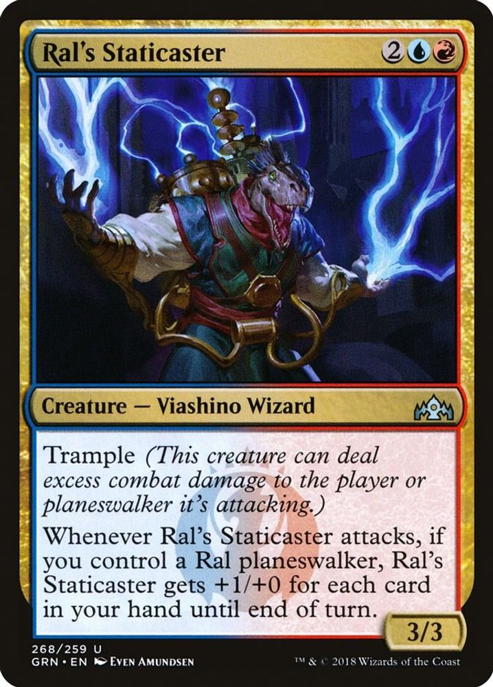 2018 Magic: The Gathering: Guilds of Ravnica (GRN) - Rals Staticaster (#268, Uncommon) (, Near Mint)