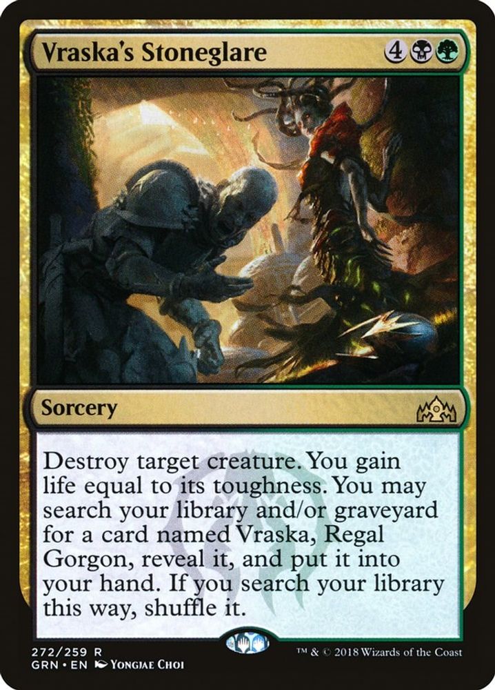 2018 Magic: The Gathering: Guilds of Ravnica (GRN) - Vraskas Stoneglare (#272, Rare) (, Near Mint)