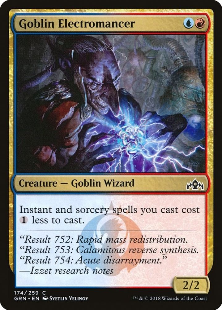 2018 Magic: The Gathering: Guilds of Ravnica (GRN) - Goblin Electromancer (#174, Common) (, Near Mint)