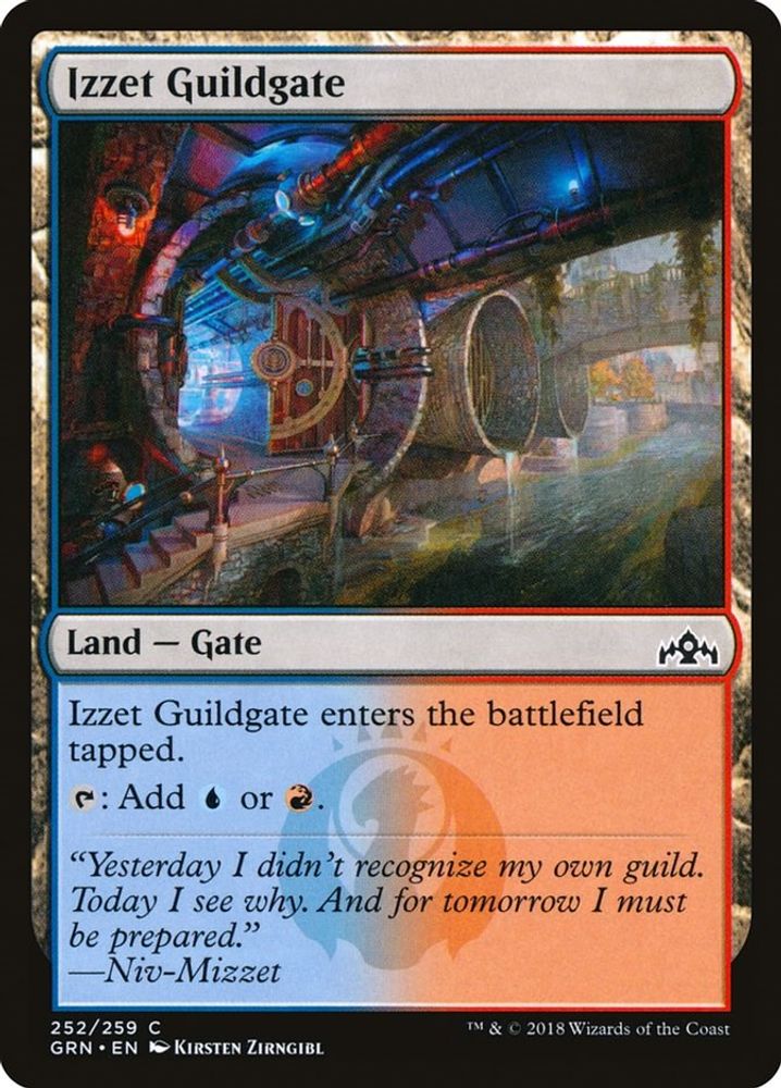 2018 Magic: The Gathering: Guilds of Ravnica (GRN) - Izzet Guildgate 252 (#252, Common) (, Near Mint)
