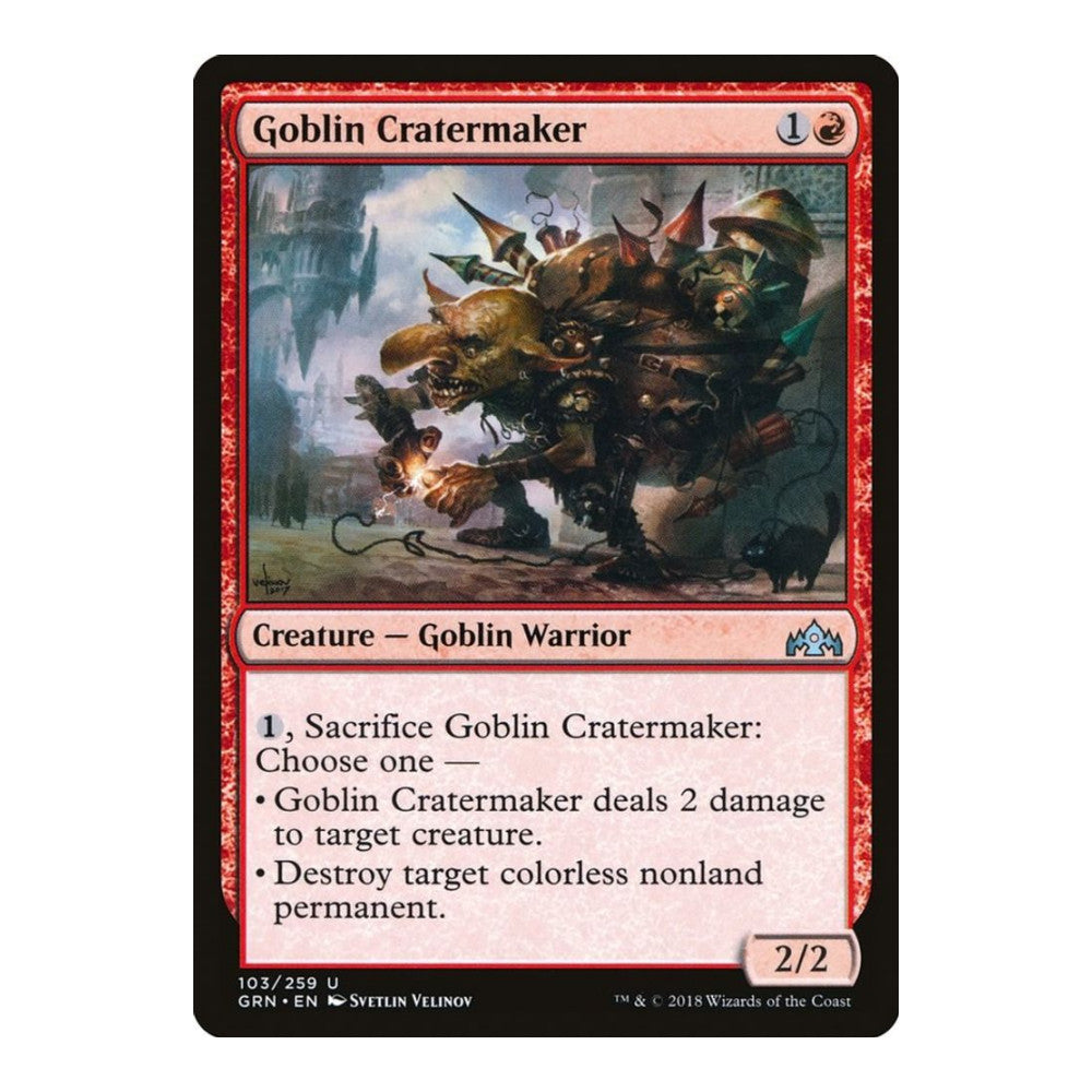 2018 Magic: The Gathering: Guilds of Ravnica (GRN) - Goblin Cratermaker (#103, Uncommon) (, Near Mint)