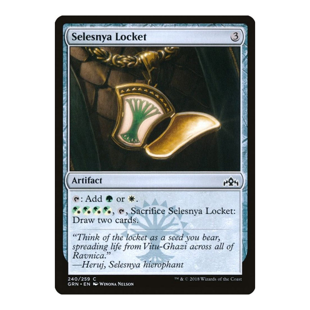 2018 Magic: The Gathering: Guilds of Ravnica (GRN) - Selesnya Locket (#240, Common) (, Near Mint)