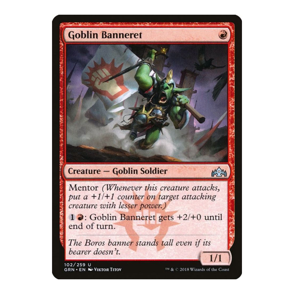 2018 Magic: The Gathering: Guilds of Ravnica (GRN) - Goblin Banneret (#102, Uncommon) (, Near Mint)