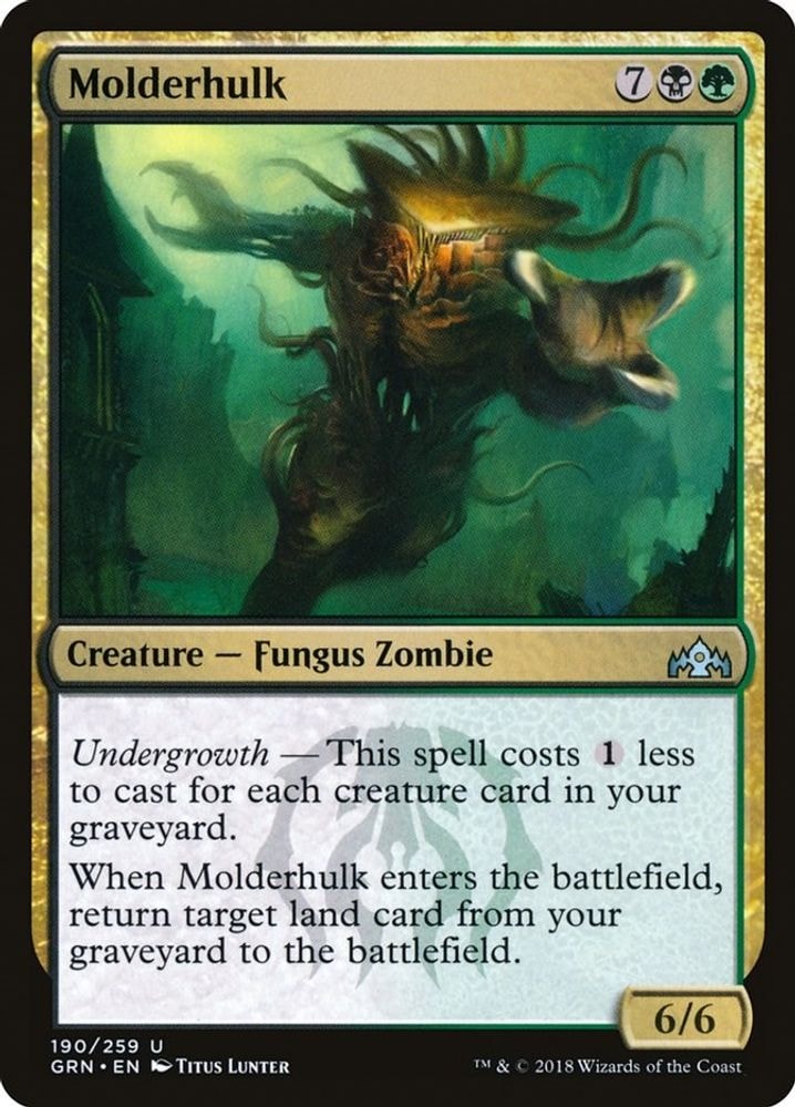 2018 Magic: The Gathering: Guilds of Ravnica (GRN) - Molderhulk (#190, Uncommon) (, Near Mint)