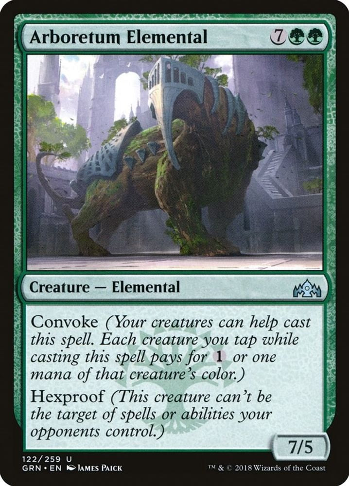 2018 Magic: The Gathering: Guilds of Ravnica (GRN) - Arboretum Elemental (#122, Uncommon) (, Near Mint)
