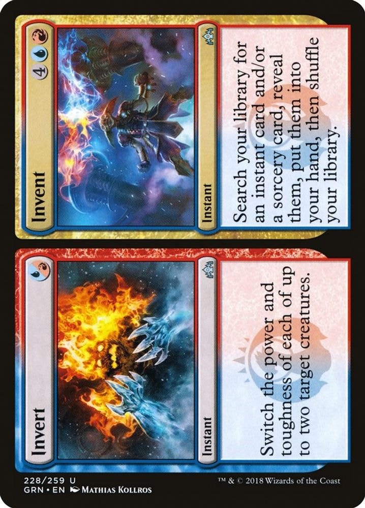 2018 Magic: The Gathering: Guilds of Ravnica (GRN) - Invert Invent (#228, Uncommon) (, Near Mint)
