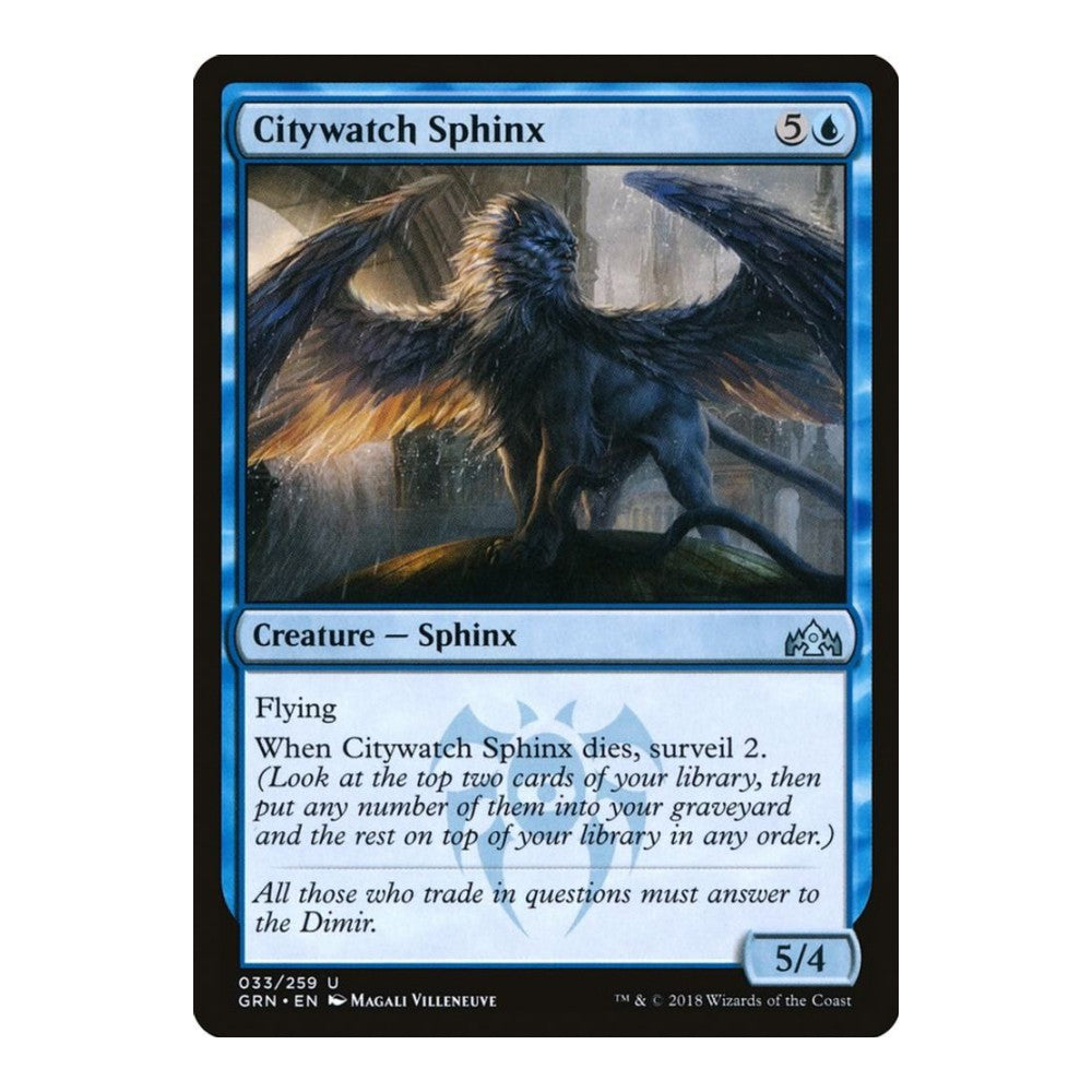2018 Magic: The Gathering: Guilds of Ravnica (GRN) - Citywatch Sphinx (#33, Uncommon) (, Near Mint)