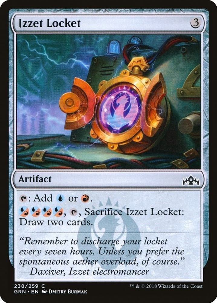2018 Magic: The Gathering: Guilds of Ravnica (GRN) - Izzet Locket (#238, Common) (, Near Mint)