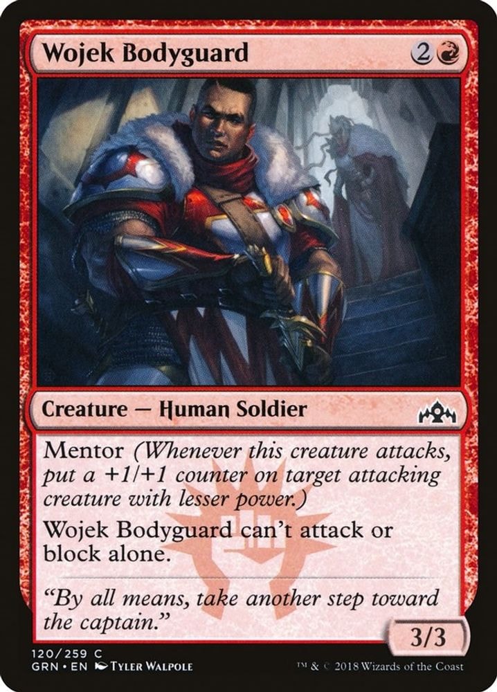 2018 Magic: The Gathering: Guilds of Ravnica (GRN) - Wojek Bodyguard (#120, Common) (, Near Mint)