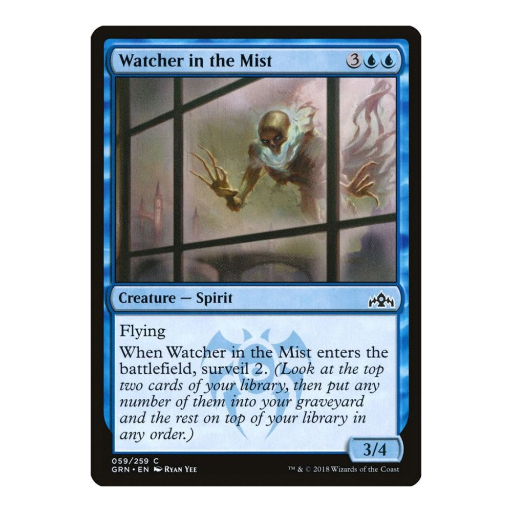 2018 Magic: The Gathering: Guilds of Ravnica (GRN) - Watcher in the Mist (#59, Common) (, Near Mint)