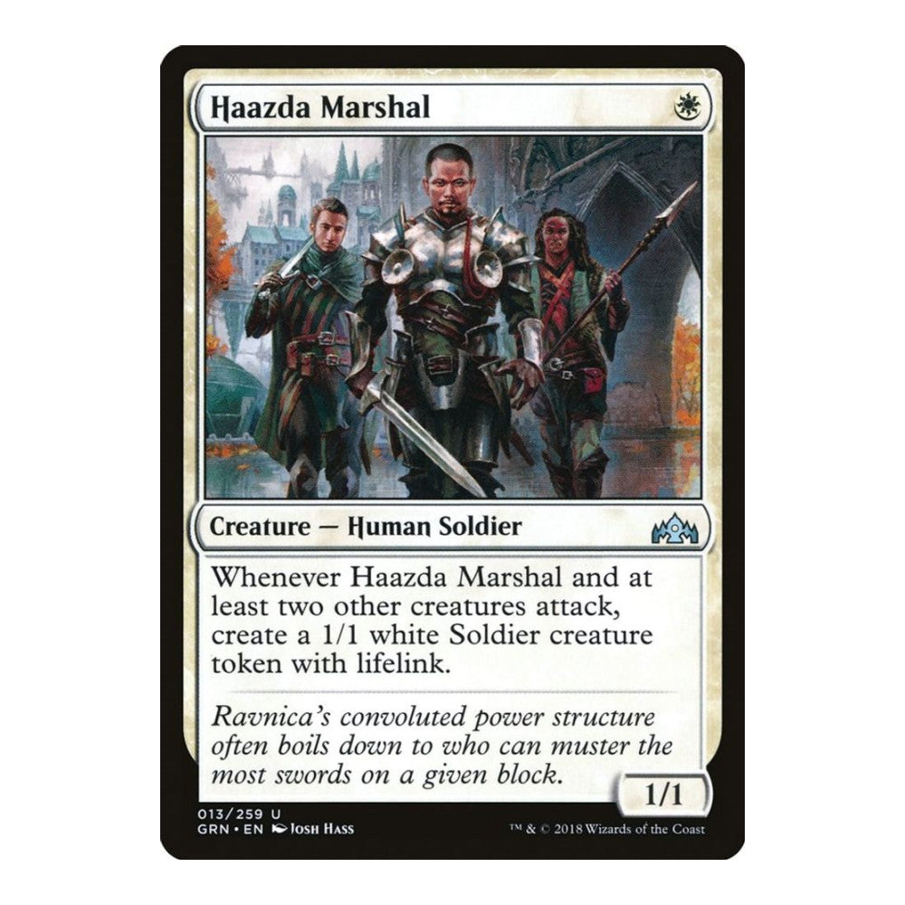 2018 Magic: The Gathering: Guilds of Ravnica (GRN) - Haazda Marshal (#13, Uncommon) (, Near Mint)