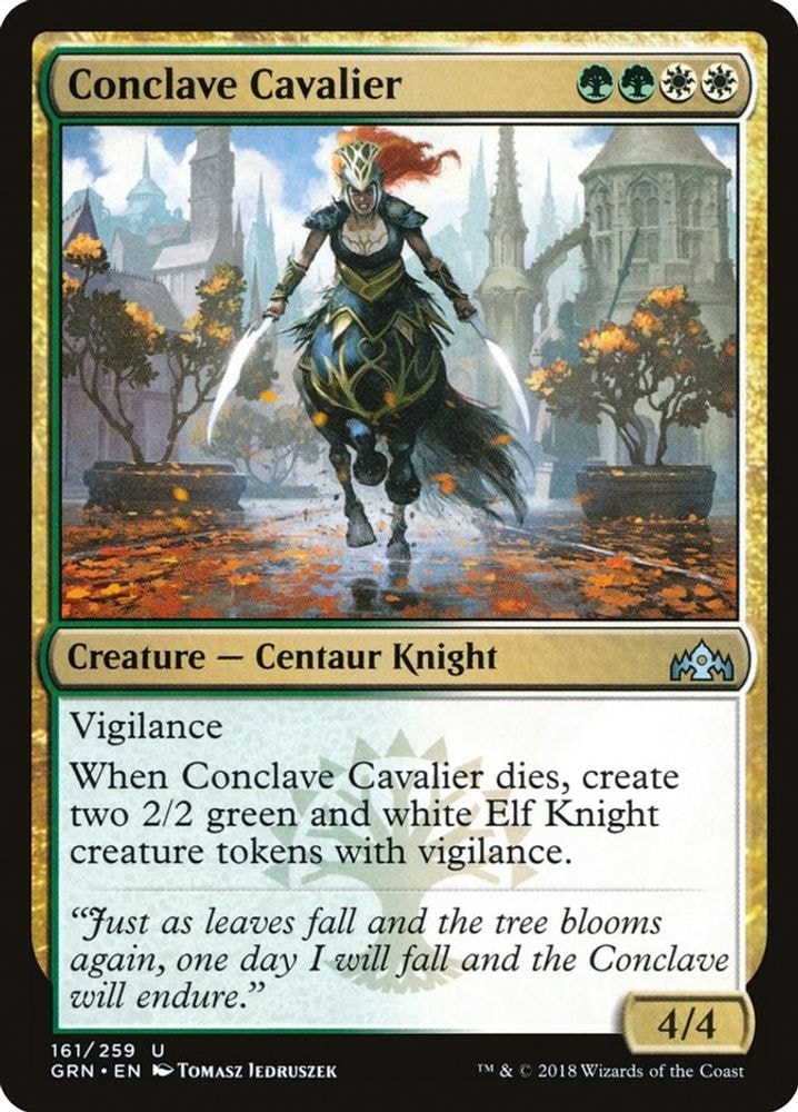 2018 Magic: The Gathering: Guilds of Ravnica (GRN) - Conclave Cavalier (#161, Uncommon) (, Near Mint)