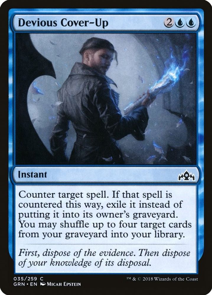 2018 Magic: The Gathering: Guilds of Ravnica (GRN) - Devious Cover Up (#35, Common) (, Near Mint)