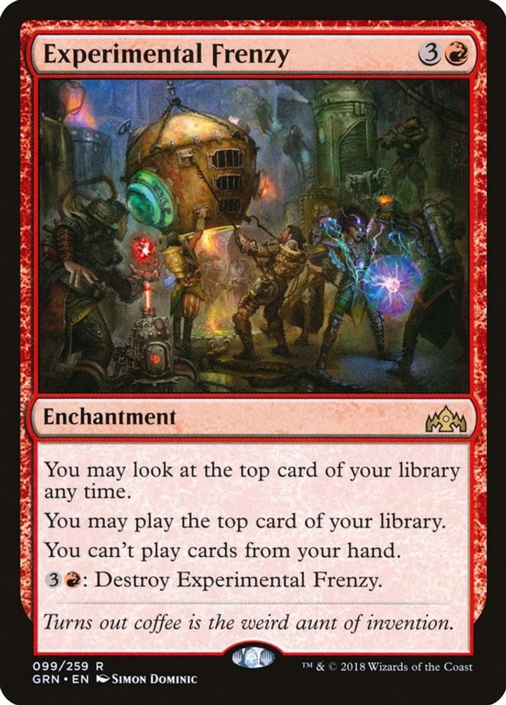 2018 Magic: The Gathering: Guilds of Ravnica (GRN) - Experimental Frenzy (#99, Rare) (, Near Mint)