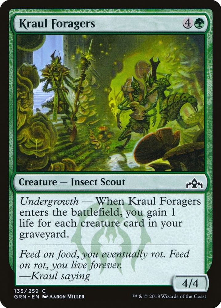 2018 Magic: The Gathering: Guilds of Ravnica (GRN) - Kraul Foragers (#135, Common) (, Near Mint)