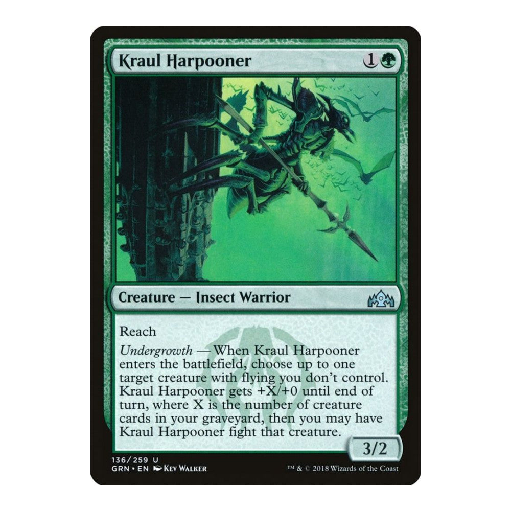 2018 Magic: The Gathering: Guilds of Ravnica (GRN) - Kraul Harpooner (#136, Uncommon) (, Near Mint)