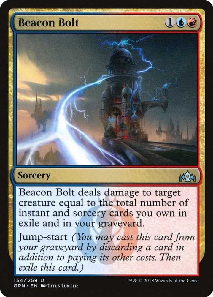 2018 Magic: The Gathering: Guilds of Ravnica (GRN) - Beacon Bolt (#154, Uncommon) (, Near Mint)