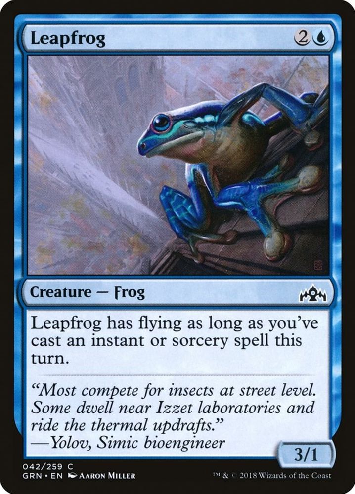 2018 Magic: The Gathering: Guilds of Ravnica (GRN) - Leapfrog (#42, Common) (, Near Mint)