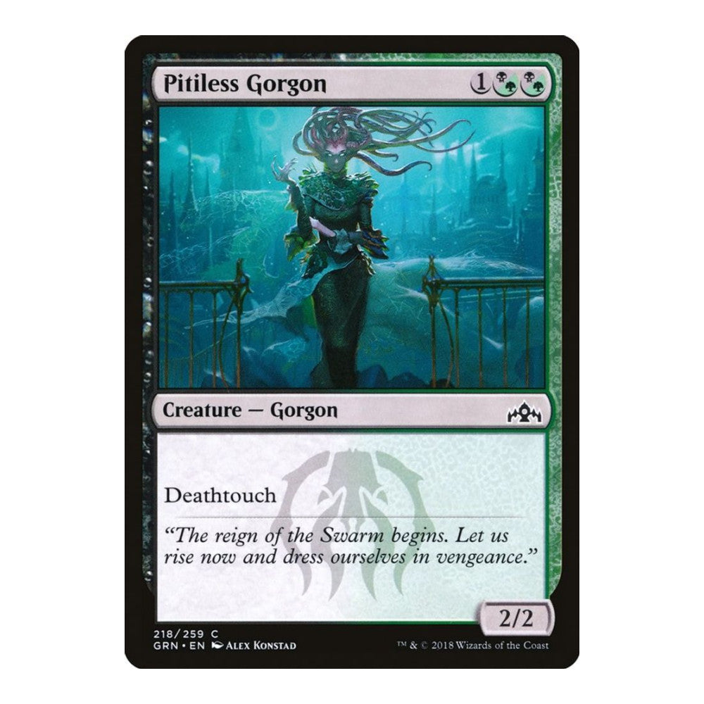 2018 Magic: The Gathering: Guilds of Ravnica (GRN) - Pitiless Gorgon (#218, Common)