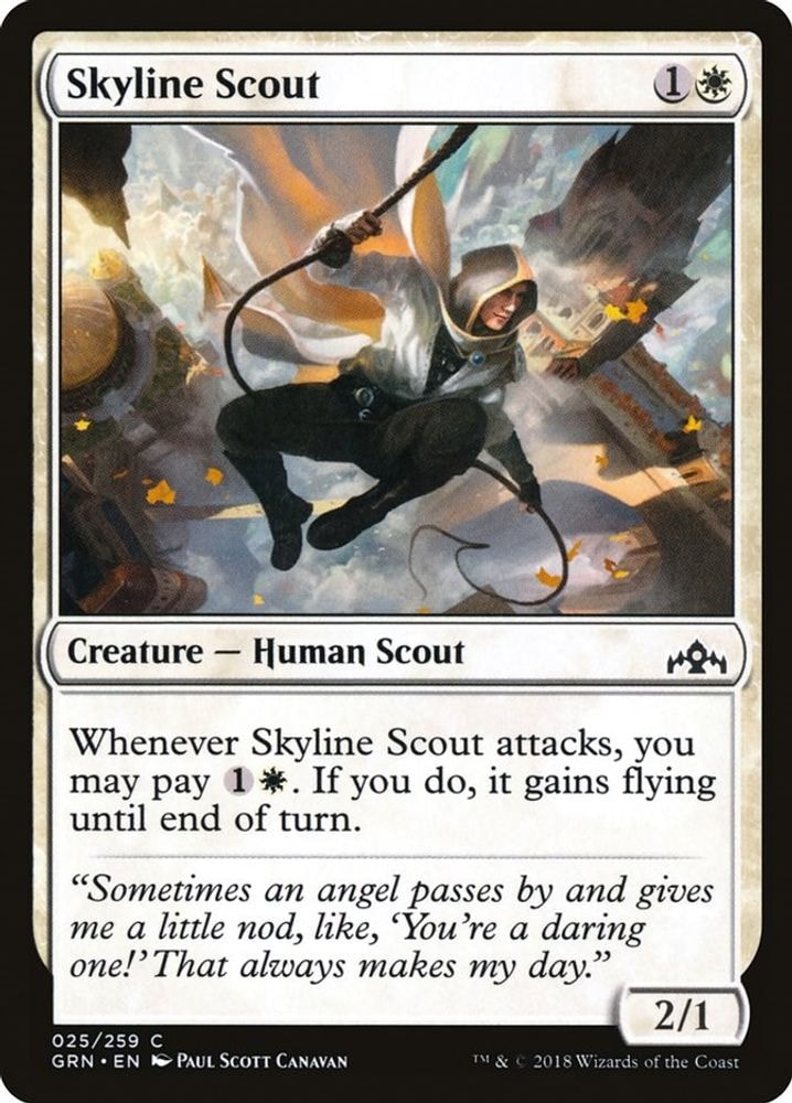2018 Magic: The Gathering: Guilds of Ravnica (GRN) - Skyline Scout (#25, Common) (, Near Mint)
