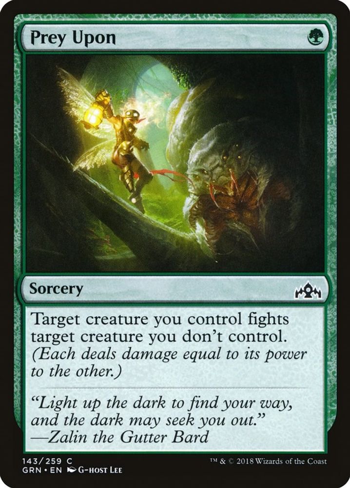 2018 Magic: The Gathering: Guilds of Ravnica (GRN) - Prey Upon (#143, Common) (, Near Mint)