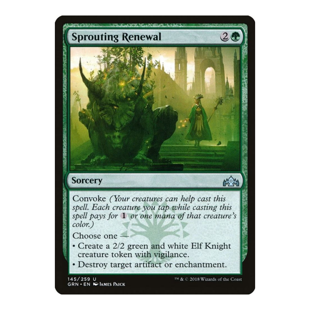 2018 Magic: The Gathering: Guilds of Ravnica (GRN) - Sprouting Renewal (#145, Uncommon) (, Near Mint)