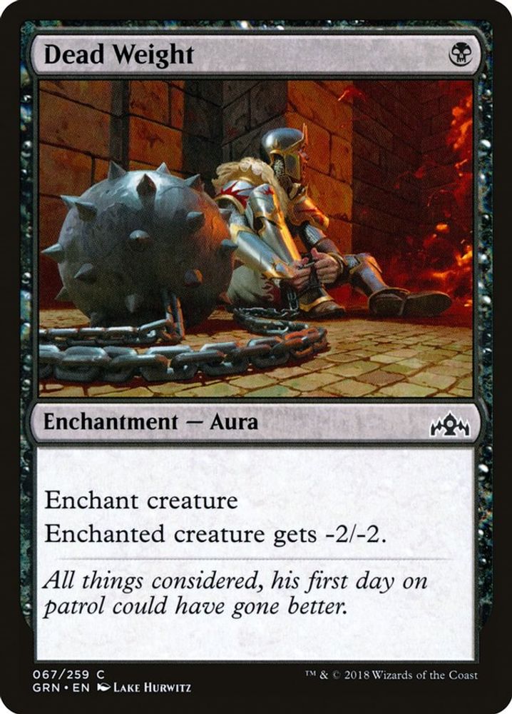 2018 Magic: The Gathering: Guilds of Ravnica (GRN) - Dead Weight (#67, Common) (, Near Mint)