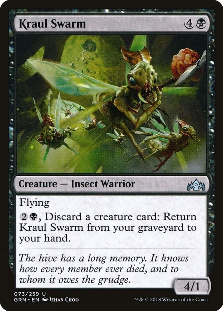 2018 Magic: The Gathering: Guilds of Ravnica (GRN) - Kraul Swarm (#73, Uncommon) (, Near Mint)