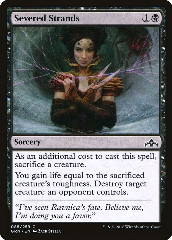 2018 Magic: The Gathering: Guilds of Ravnica (GRN) - Severed Strands (#85, Common) (, Near Mint)