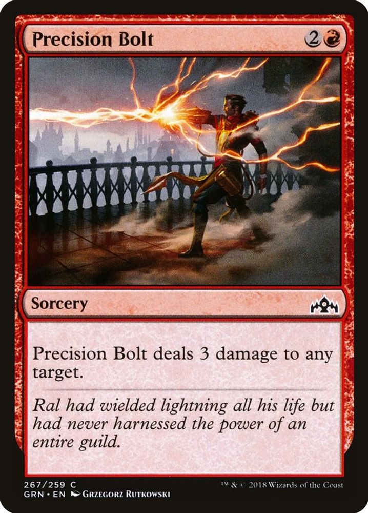 2018 Magic: The Gathering: Guilds of Ravnica (GRN) - Precision Bolt (#267, Common) (, Near Mint)