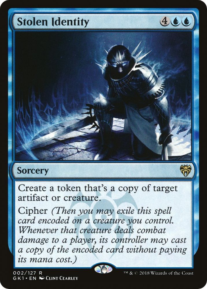 2018 Magic: The Gathering: Guilds of Ravnica: Guild Kits (GR1) - Stolen Identity (#2, Rare) (, Near Mint)