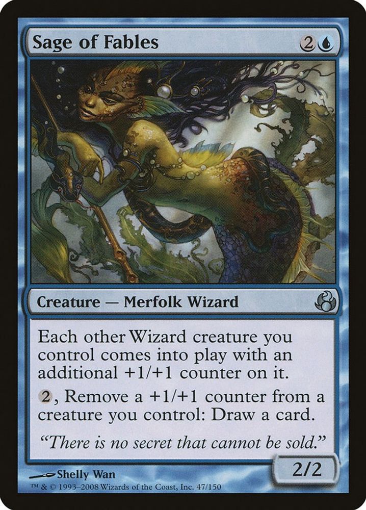 2008 Magic: The Gathering: Morningtide (MOR) - Sage of Fables (#47, Uncommon) (, Near Mint)