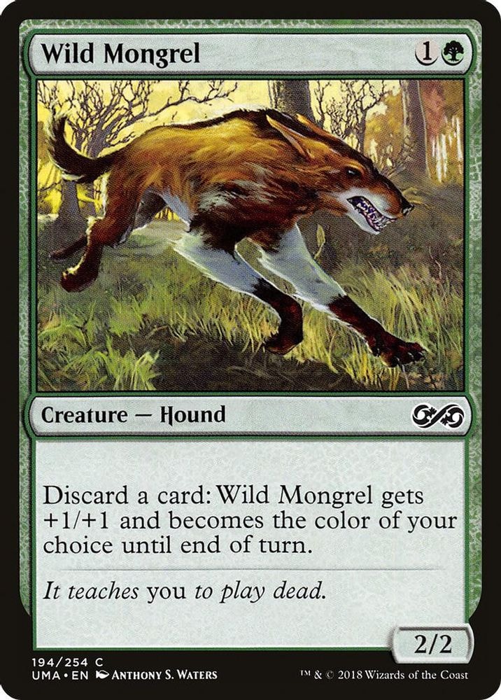 2018 Magic: The Gathering: Ultimate Masters (UMA) - Wild Mongrel (#194, Common) (, Near Mint)