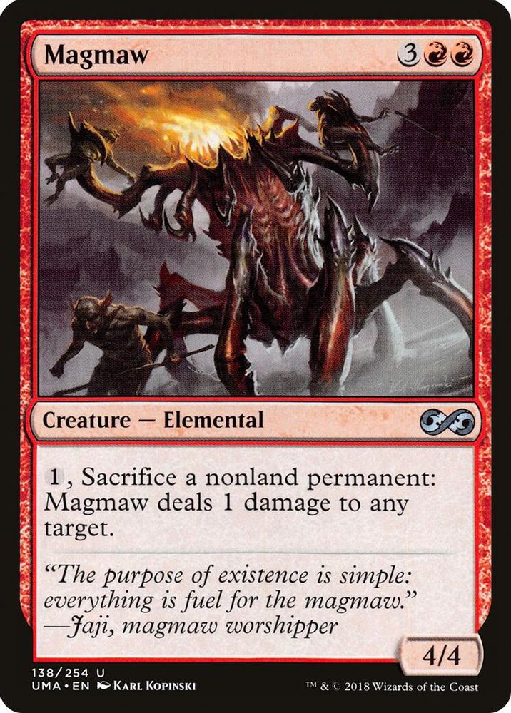 2018 Magic: The Gathering: Ultimate Masters (UMA) - Magmaw (#138, Uncommon)