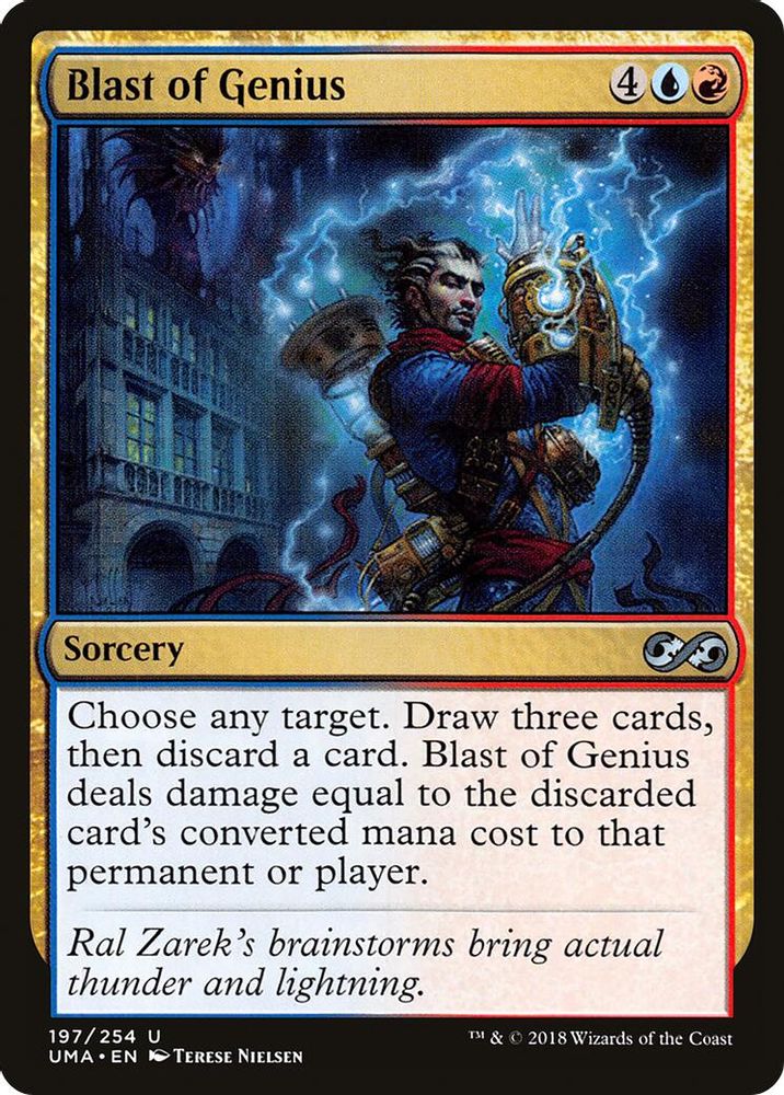 2018 Magic: The Gathering: Ultimate Masters (UMA) - Blast of Genius (#197, Uncommon) (, Near Mint)
