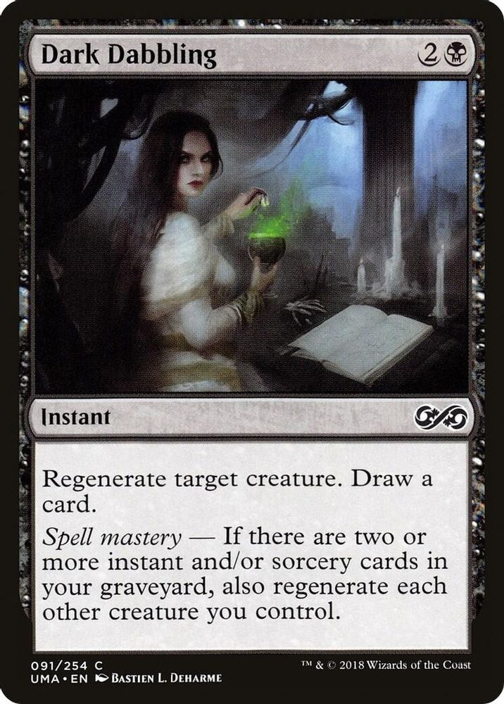 2018 Magic: The Gathering: Ultimate Masters (UMA) - Dark Dabbling (#91, Common) (, Near Mint)