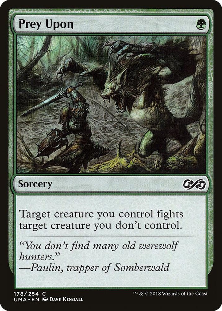 2018 Magic: The Gathering: Ultimate Masters (UMA) - Prey Upon (#178, Common) (, Near Mint)