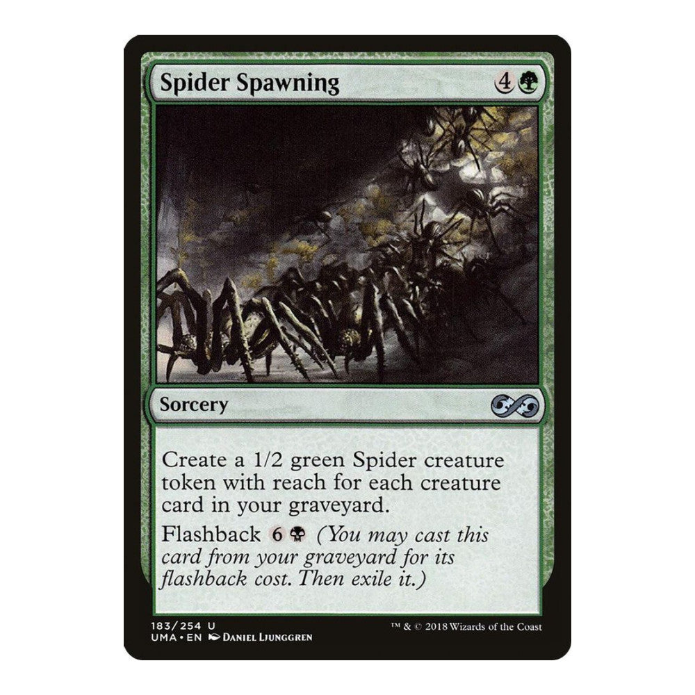 2018 Magic: The Gathering: Ultimate Masters (UMA) - Spider Spawning (#183, Uncommon) (, Near Mint)