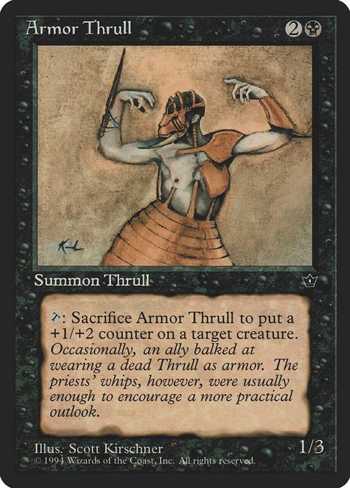 1994 Magic: The Gathering: Fallen Empires (FEM) - Armor Thrull (Kirschner) (#33d, Common) (, Near Mint)