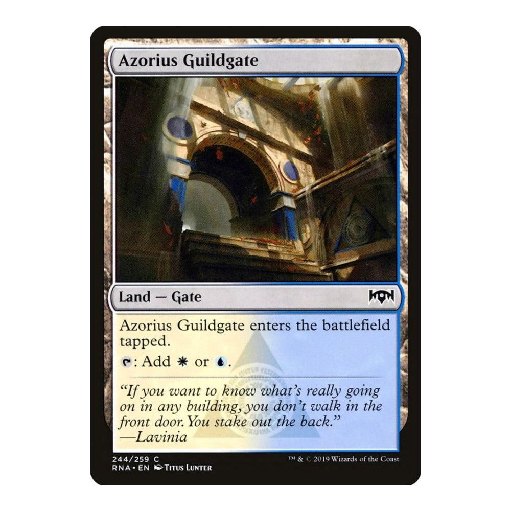 2019 Magic: The Gathering: Ravnica Allegiance (RNA) - Azorius Guildgate 244 (#244, Common) (, Near Mint)