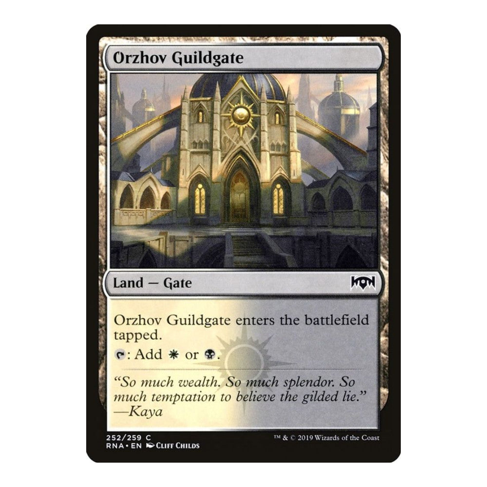 2019 Magic: The Gathering: Ravnica Allegiance (RNA) - Orzhov Guildgate 252 (#252, Common) (, Near Mint)
