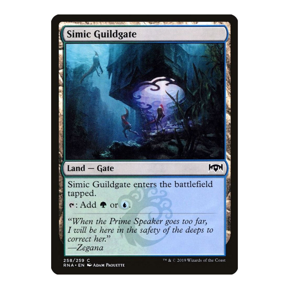 2019 Magic: The Gathering: Ravnica Allegiance (RNA) - Simic Guildgate 258 (#258, Common) (, Near Mint)