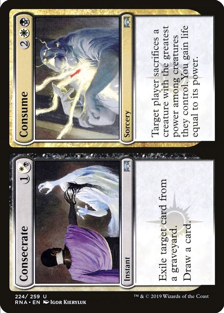 2019 Magic: The Gathering: Ravnica Allegiance (RNA) - Consecrate Consume (#224, Uncommon) (, Near Mint)