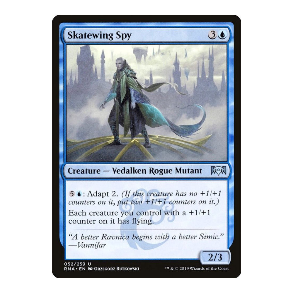 2019 Magic: The Gathering: Ravnica Allegiance (RNA) - Skatewing Spy (#52, Uncommon) (, Near Mint)